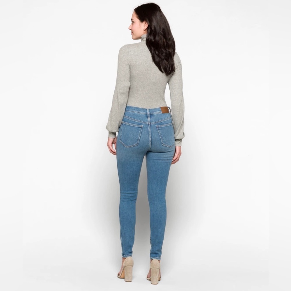 10” High Rise Skinny Button Front Jean - Picture 4 of 6